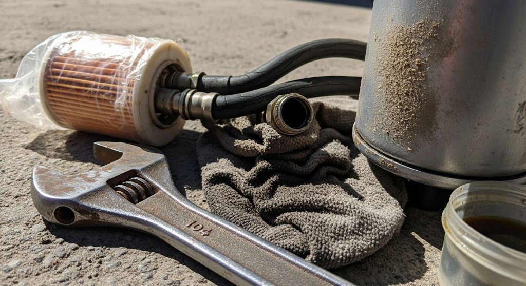 Cambio de filtro de combustible por contaminación en San Isidro